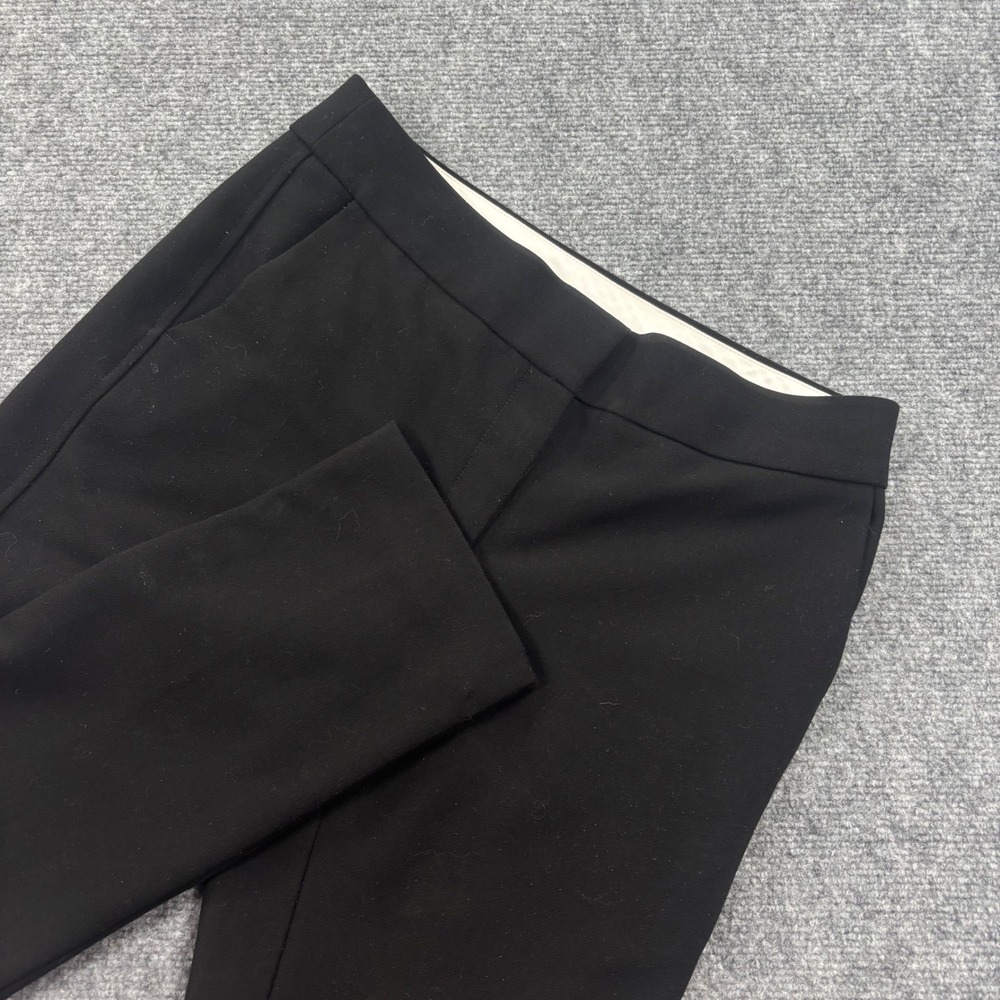 LOFT Marisa Trousers 4 Black Straight Leg Stretch Dress Pants Womens